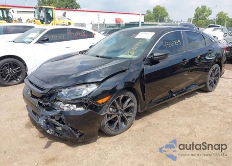 2021 Honda Civic Sport из США, поврежденный, VIN 2HGFC2F8XMH527881